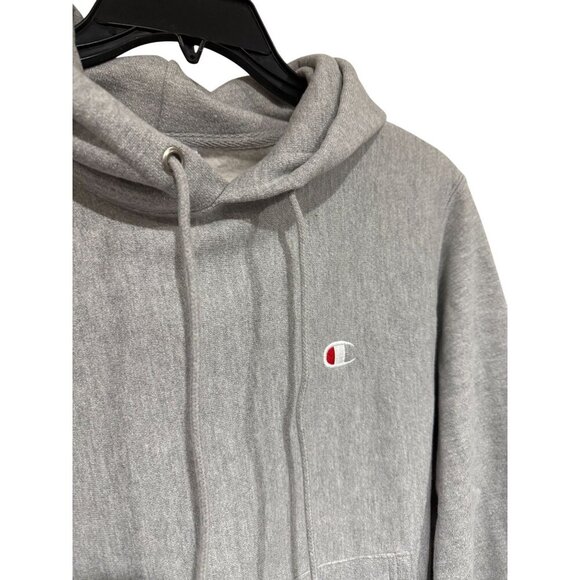 Champion Reverse Weave Size Small Heather Gray Hoodie Sweatshirt HARDLY WORN! - Picture 3 of 7
